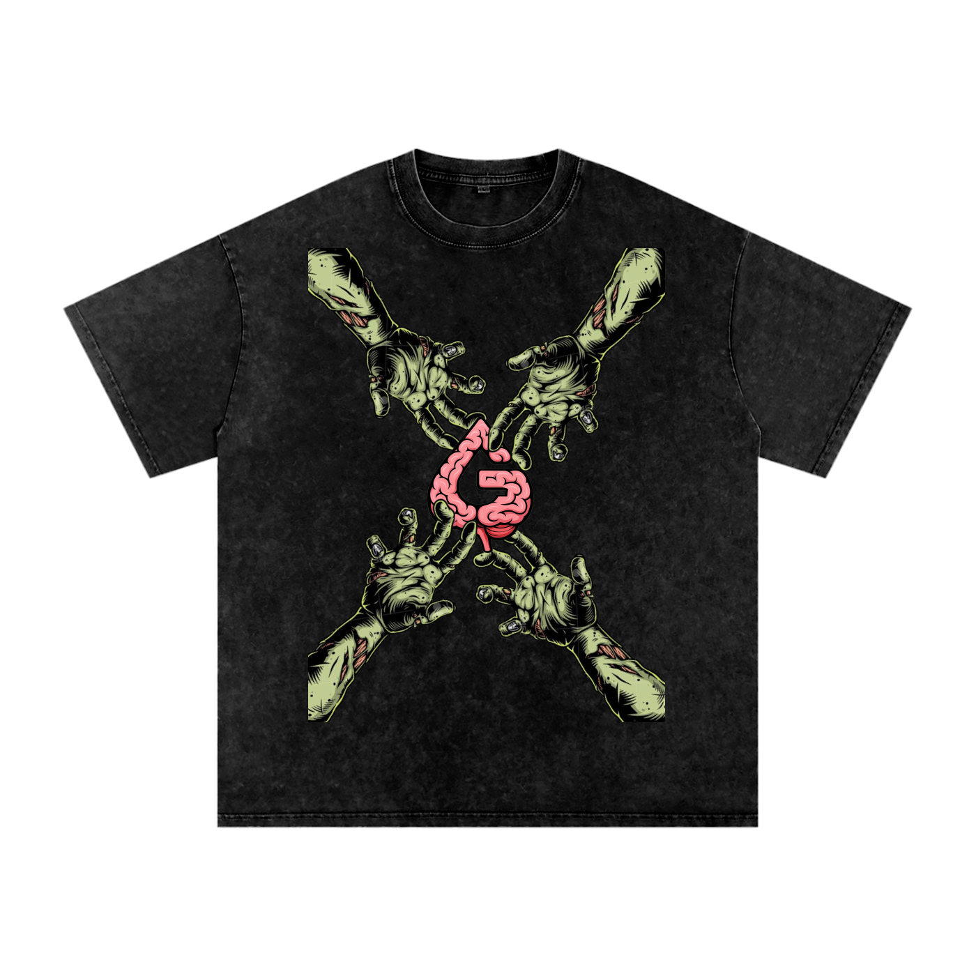 Snow Washed Oversized Cotton T-Shirt