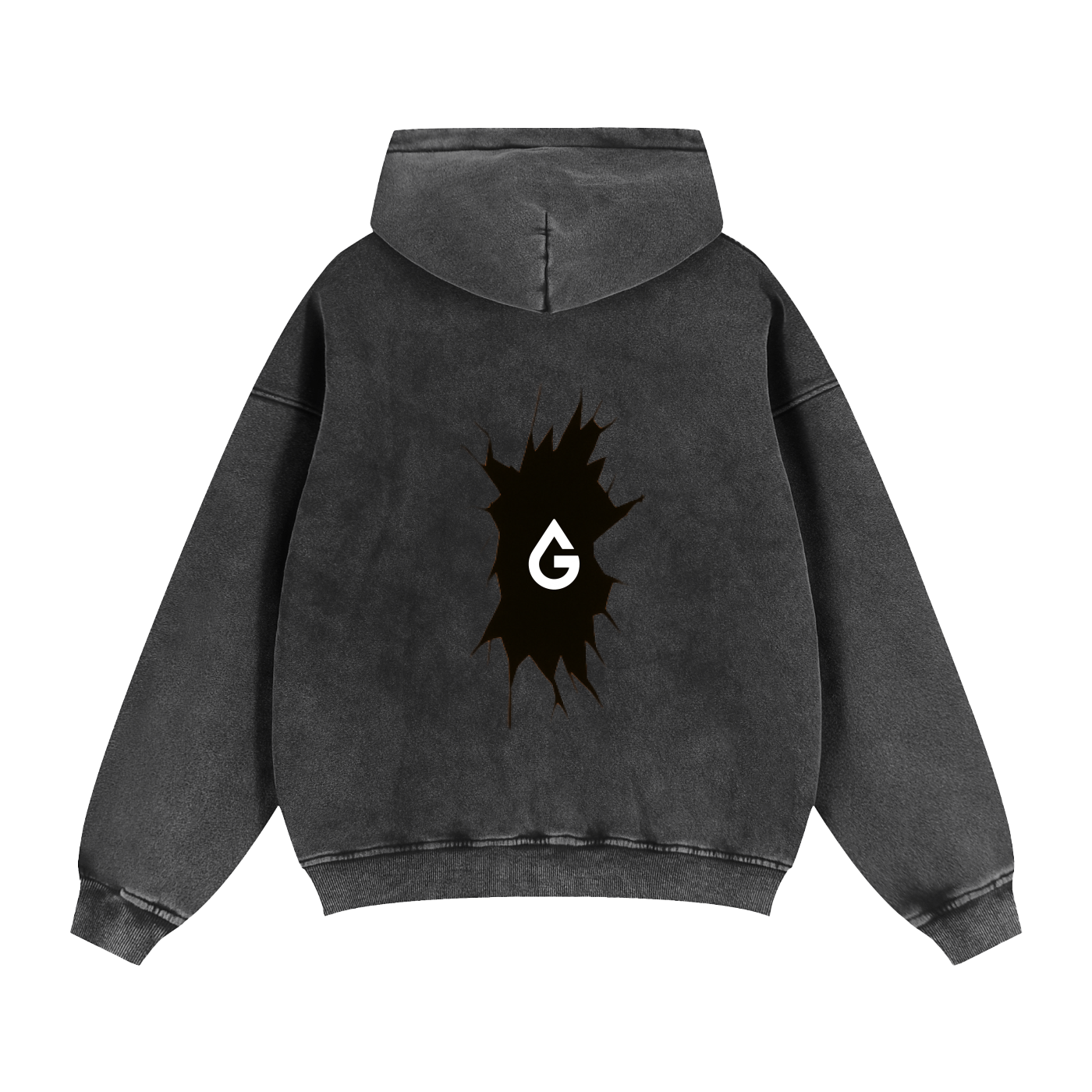 Zip-Through Boxy Fleece Hoodie